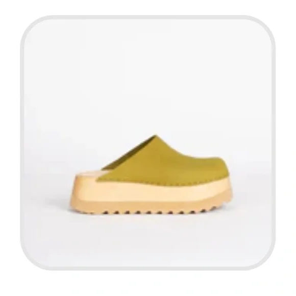 Bryr Chonk in Fennel - Platform Clogs sz7 - Picture 1 of 6